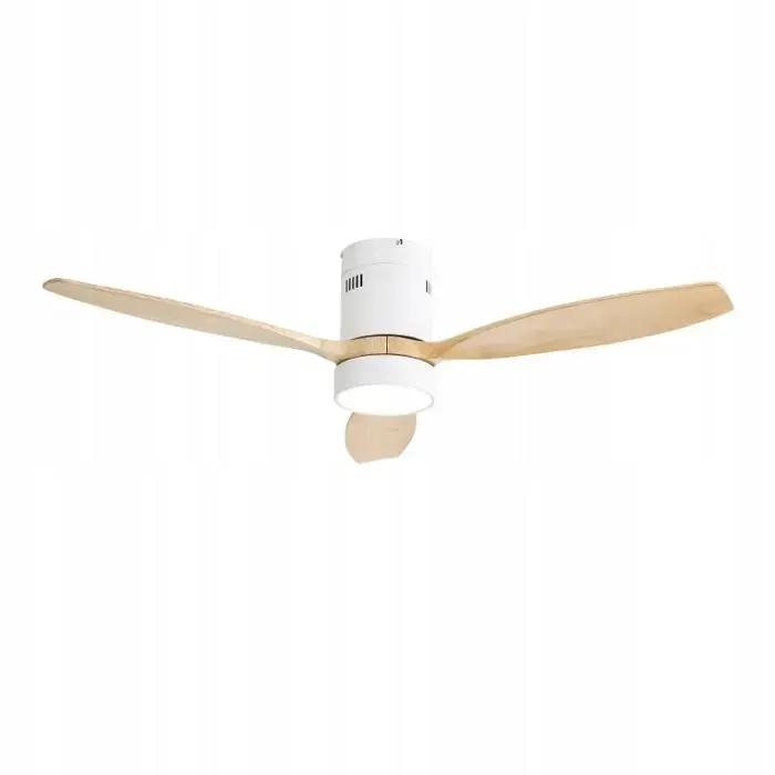 Ventilateur de plafond - EXTRALINK - Nature Flow 52 Smart WiFi - 132 cm - 3 pales bois massif - LED 18W 3CCT WiFi