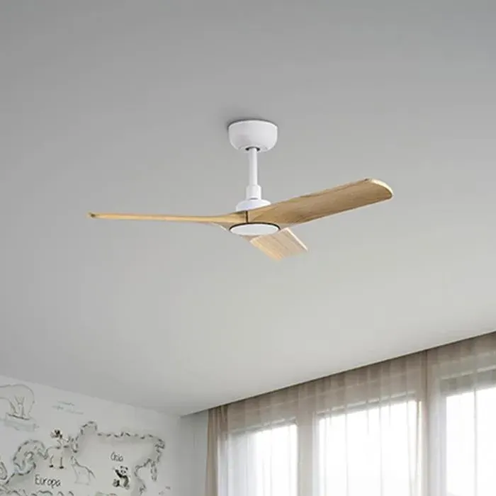 Ventilateur de plafond - FARO BARCELONA - HEYWOOD S 33805 - Blanc - Ø90 cm - Télécommande incluse