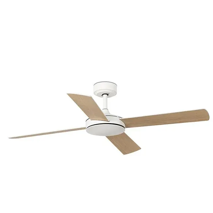 Ventilateur de plafond - FARO BARCELONA - MALLORCA DC L - Ø132 cm - Lames réversibles blanc/érable - Moteur DC 6 vitesses