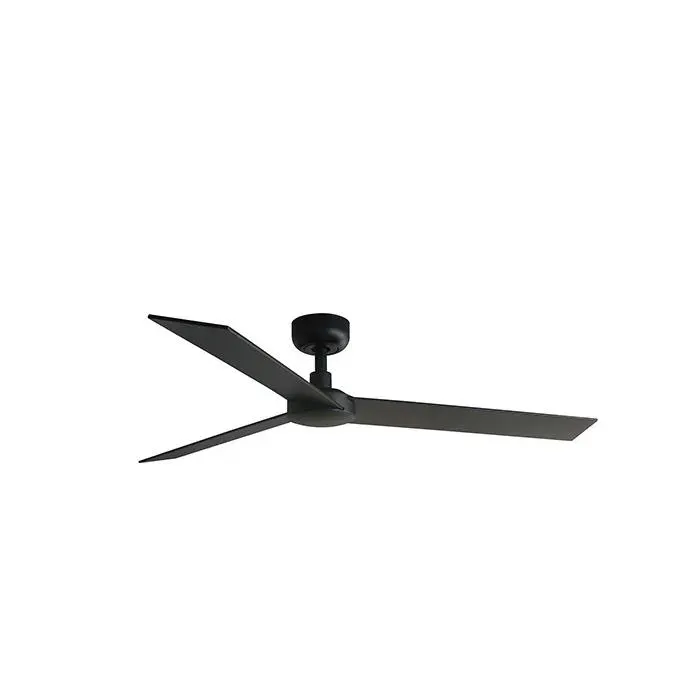 Ventilateur de plafond - FARO BARCELONA - RUDDER L - sans lumière - pales bois noir/noyer - moteur DC 6 vitesses