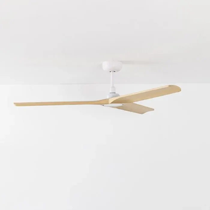 Ventilateur de plafond - FARO - Heywood - 3 pâles - Acier et Bois - Ø132cm Blanc