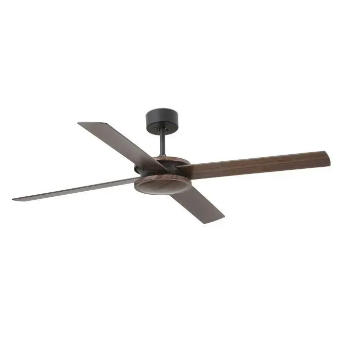 Ventilateur de plafond - FARO - POLEA - Moteur DC - 6 vitesses - Couleur rouille et noir