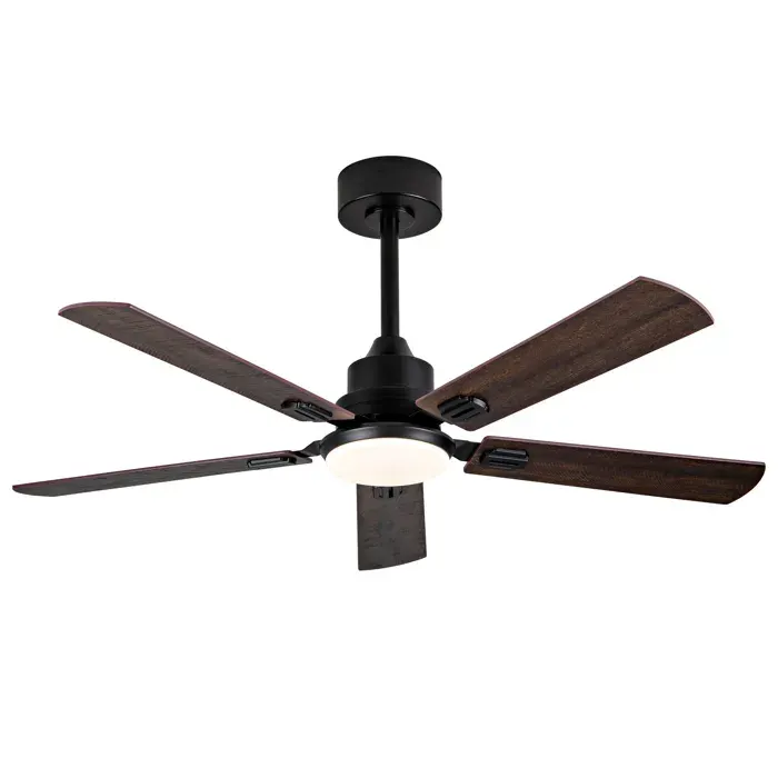 Ventilateur de Plafond - HIBA - 52 - Moteur DC réversible silencieux - 6 vitesses - LED dimmable 3 températures