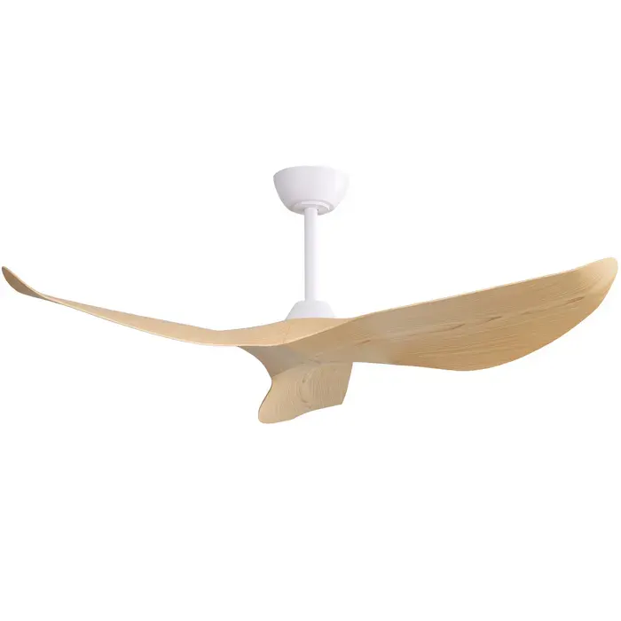Ventilateur de Plafond - HIBA - 52 pouces (132 cm) - 3 pales ABS - Moteur CC réversible - 6 vitesses télécommande