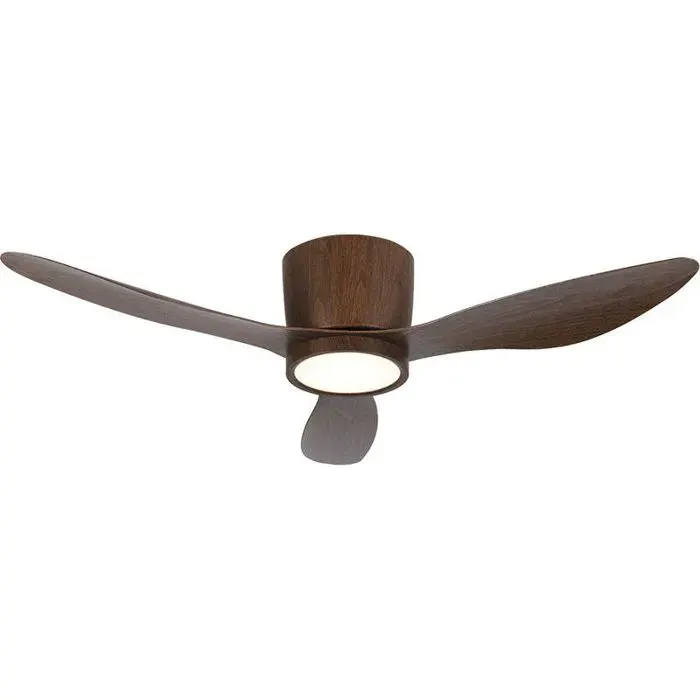 Ventilateur de plafond intelligent 106 cm avec LED 3 couleurs 6 vitesses télécommande moteur silencieux pour chambre et bureau