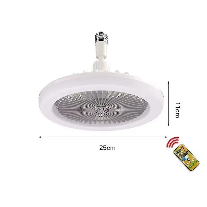 Ventilateur de plafond intelligent 2 en 1 ventilateur de plafond moderne à 3 pales avec ampoule E27 plafonnier LED intellig-a382