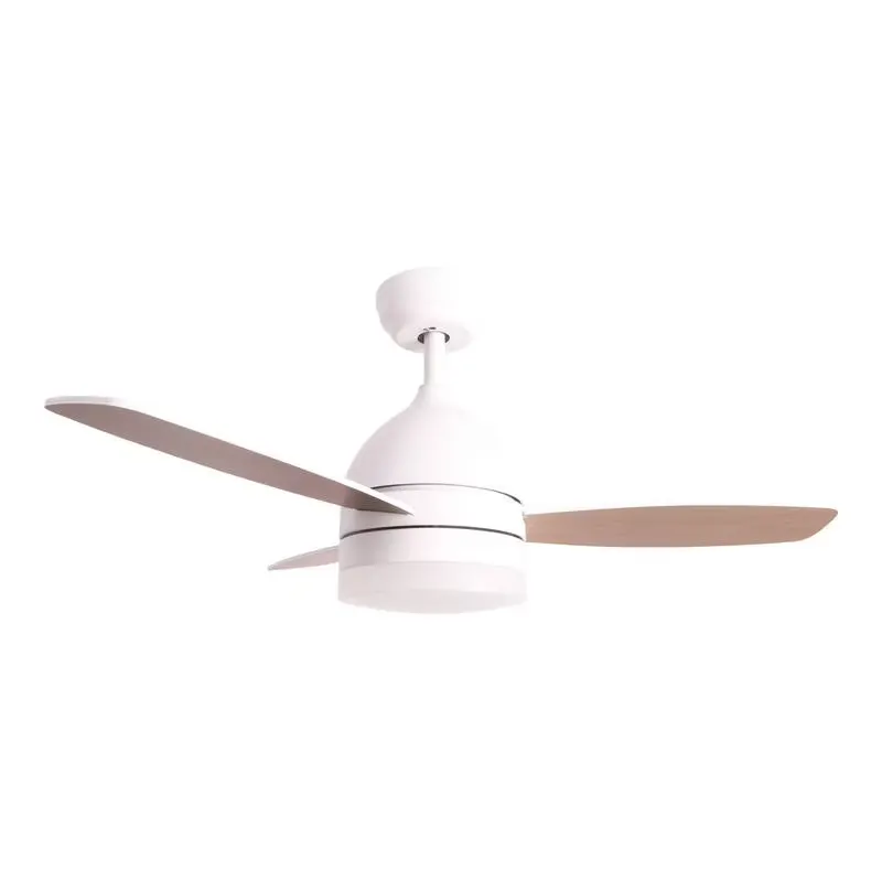 Ventilateur De Plafond Jocca Avec Lumière — coloris Blanc