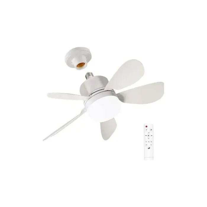 Ventilateur de plafond - Lampe LED à économie dénergie Silencieux luminosité réglable avec télécommande adapté au bureau au re