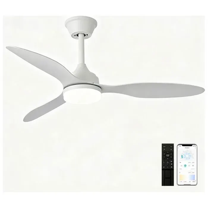 Ventilateur de Plafond LED 106 cm avec Télécommande et Application Éclairage Dimmable 6 Vitesses Ventilation Plafonnier