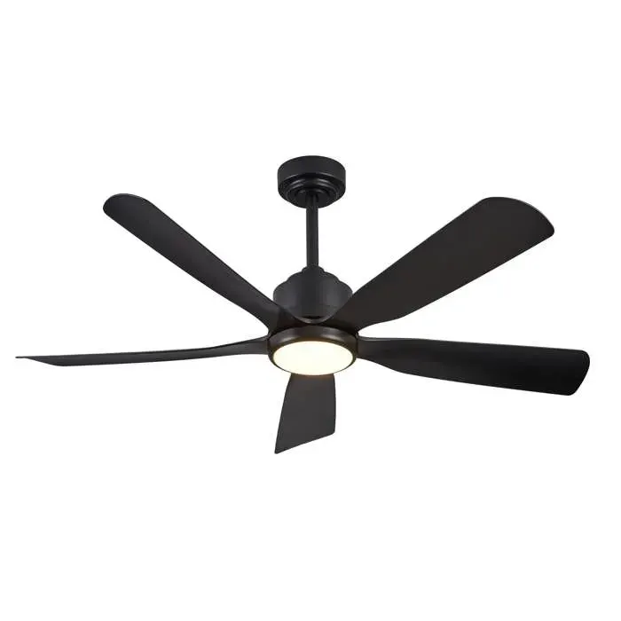 Ventilateur de Plafond LED 132 cm 20W, Dimmable 3000K-6500K 6 Vitesses Réversibles APP + Télécommande – Moderne,Nouveau