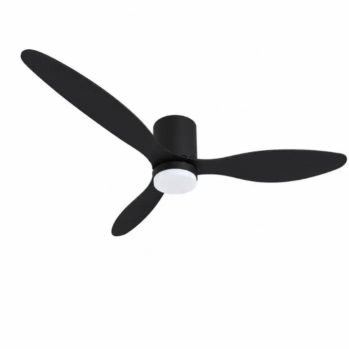 Ventilateur de Plafond LED 18W CCT Noir avec Télécommande Ø107cm