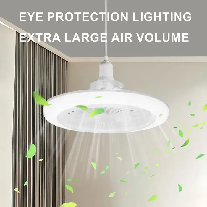 Ventilateur de Plafond LED 30W avec Télécommande – Éclairage 3 Couleurs 3 Vitesses Réglables Minuterie Intégrée Silencieux