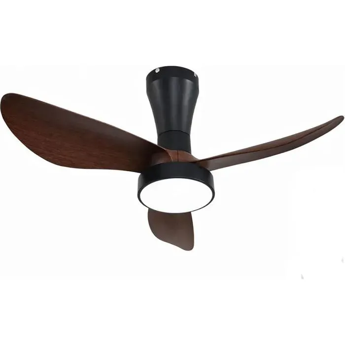 Ventilateur de Plafond LED 82 cm avec Lumière Dimmable Télécommande 6 Vitesses Moteur DC Réversible Silencieux Plafonnier