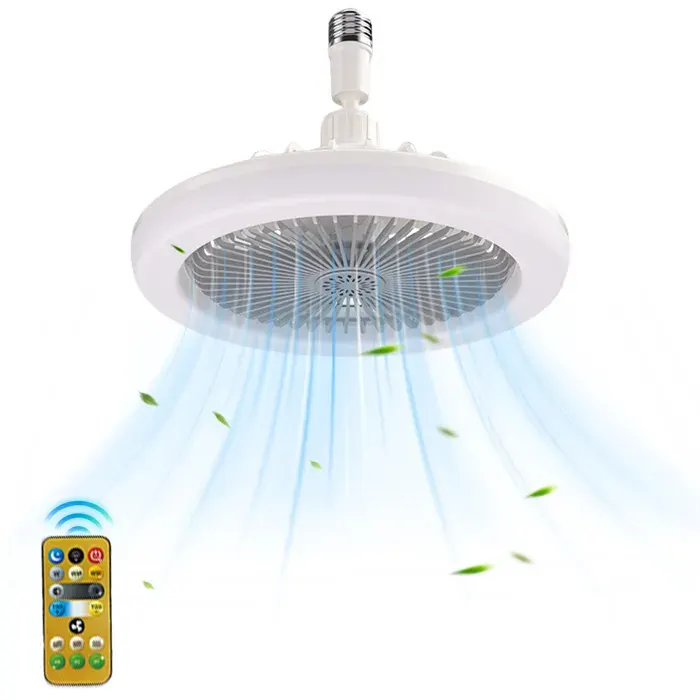 Ventilateur de plafond LED avec télécommande - 3 vitesses - 3 couleurs dintensité - silencieux-Ventilateur lumière aromatique 25cm