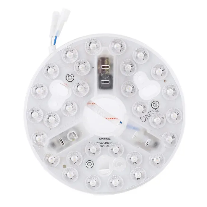 Ventilateur de plafond LED de remplacement 5.3 pouces 3000K 4200K 6500K 3 températures de couleur 15W Kit de rénovati-SALALIS