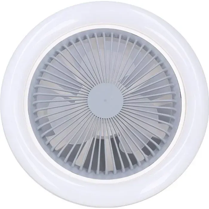 Ventilateur de plafond LED - GAROSA - Lampe de ventilateur de plafond - Blanc - 30W - 3 vitesses