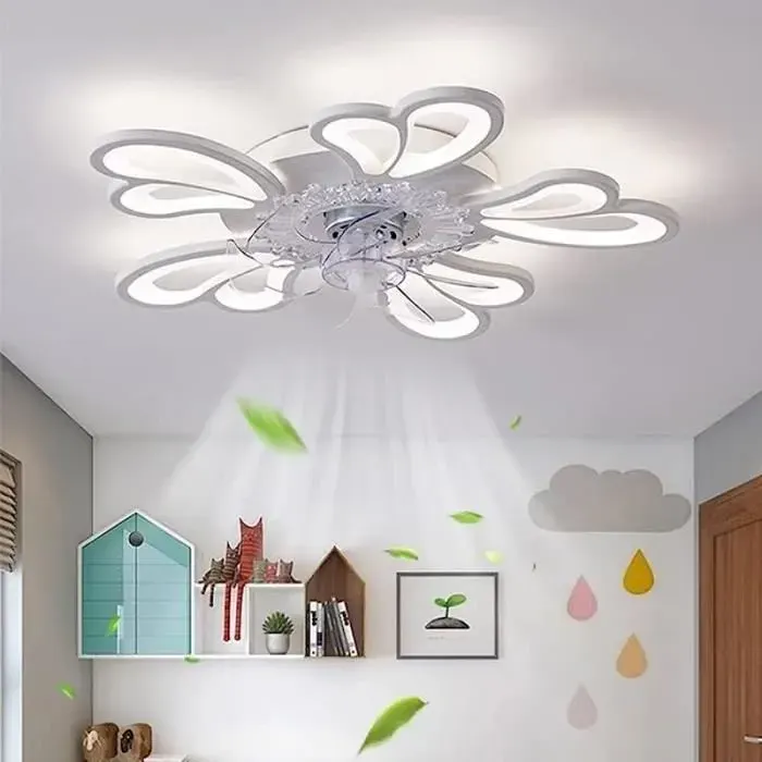 Ventilateur de Plafond LED - RUMOCOVO - TLILYY - Dimmable - Télécommande - 6 Vitesses
