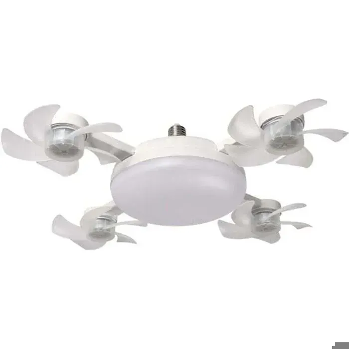 Ventilateur de plafond LED - Virex® - Télécommande - Dimmable - Quatre têtes - Lumière tricolore - Gradation continue