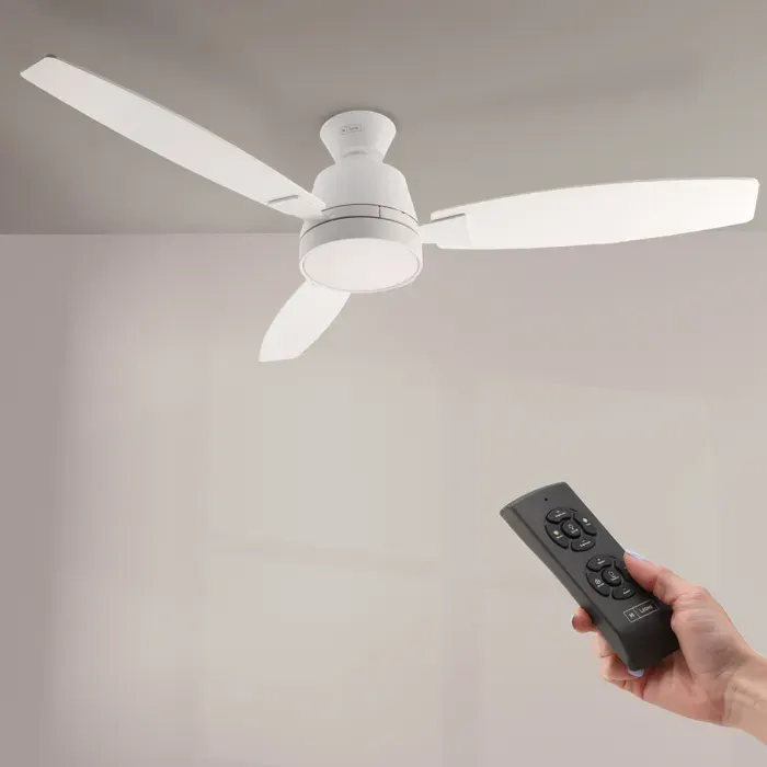 Ventilateur de plafond LED White Bass - Ledme - LM8820 — coloris Blanc