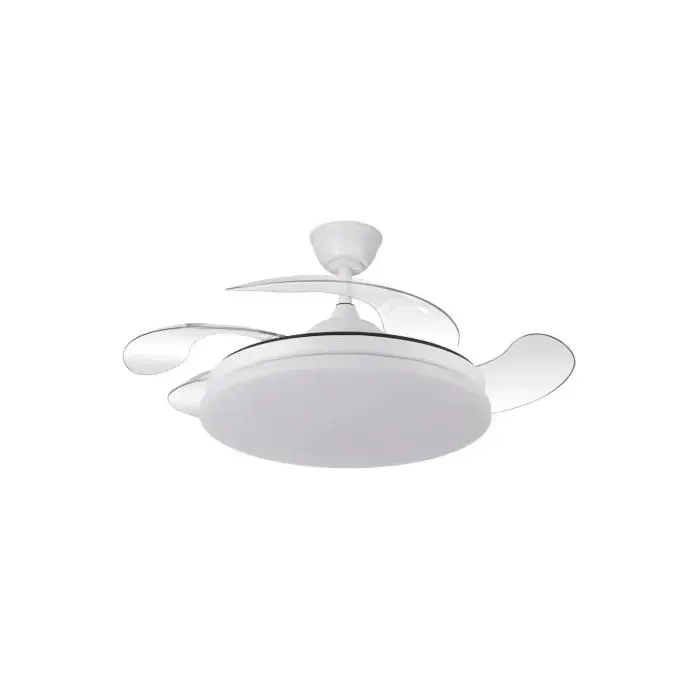 Ventilateur de plafond LED - YATEK - KALA - Pales rétractables - Moteur DC silencieux - LED dimmable 59W