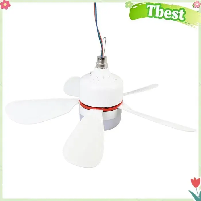Ventilateur de plafond lumière LED portable lames amovibles DC 12V 165 pouces ventilateur de plafond pour tente salle de