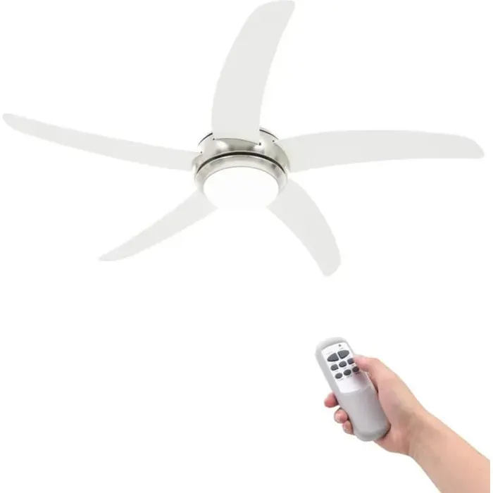 Ventilateur de plafond - Luxe - 80584 - 128 cm - Silencieux - Télécommande incluse