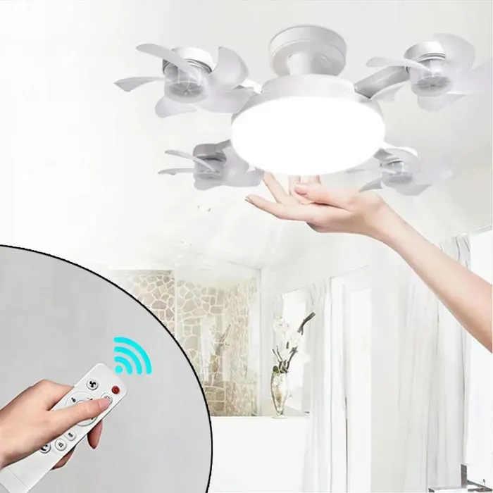 Ventilateur de plafond - MEIHOWWU - 50 cm 4 pales pliables - Silencieux