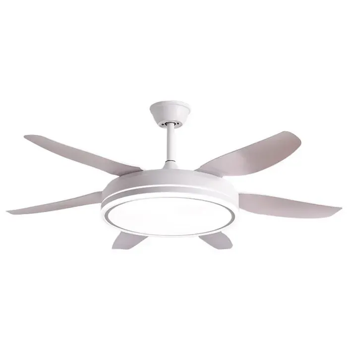 Ventilateur de plafond ORION blanc 6 pales 72W LED 300040006000K H.35xP.132/50cm