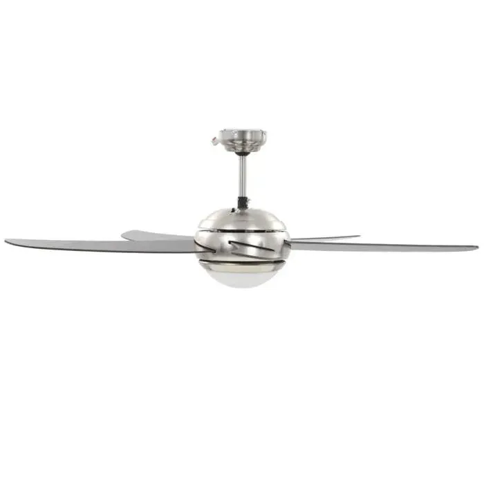 Ventilateur de plafond orné avec lampe 128 cm Marron_2 ans garantie_38257