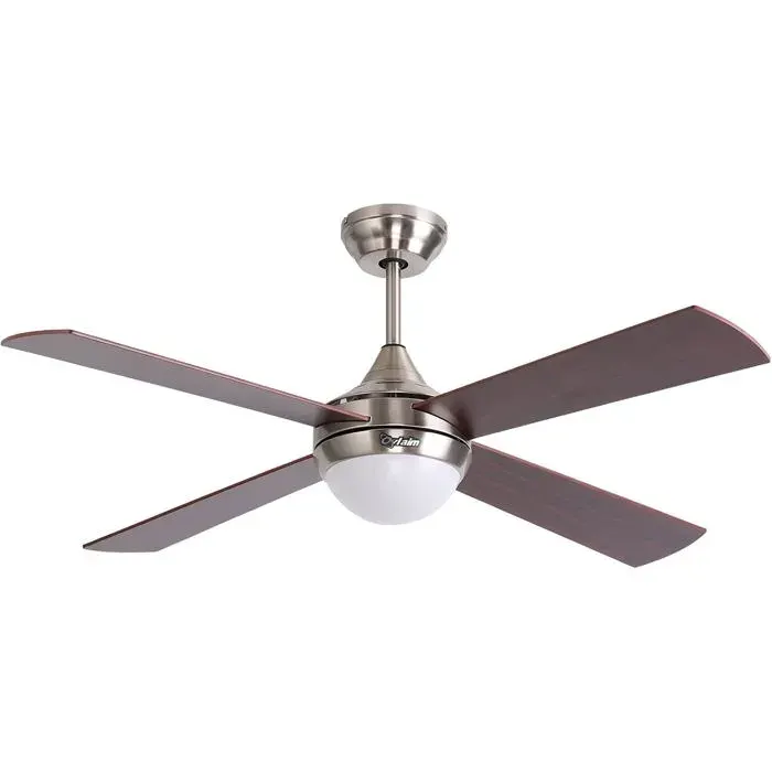 Ventilateur de plafond Ovlaim 122cm Moderne Silencieux avec Télécommande et Lumières