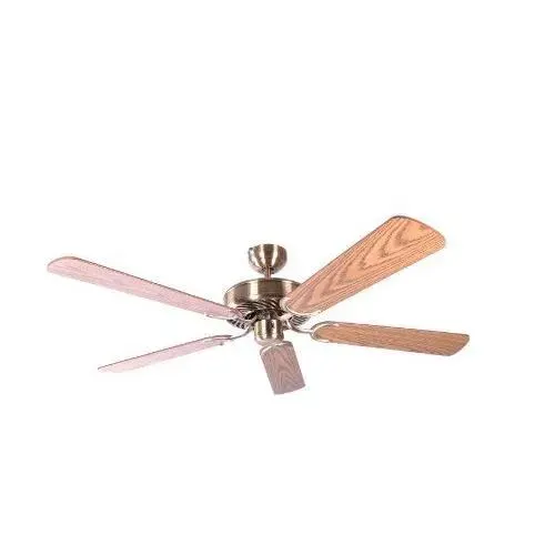 Ventilateur de plafond Pepeo Potkuri en laiton vieilli - IP66 - CE et VDE approuvés