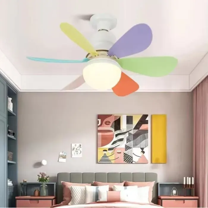 Ventilateur de plafond - PRUMYA - 30W - 3 vitesses - 3 températures - Télécommande sans fil