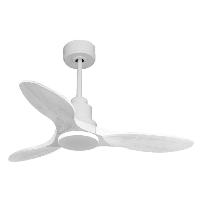 Ventilateur de plafond Réversible Thermostat Wifi Moteur à courant continu Toits en pente Télécomma
