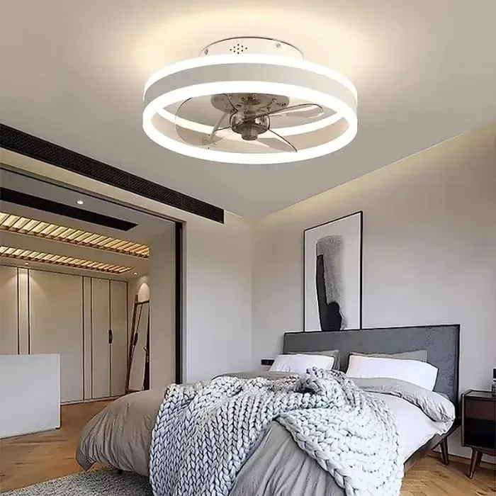 Ventilateur de Plafond - RUMOCOVO - C-3 - Eclairage LED Dimmable - Silencieux - Moderne