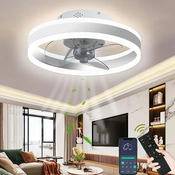 Ventilateur de Plafond - RUMOCOVO - RR3 - Silencieux - LED - Télécommande - 40CM