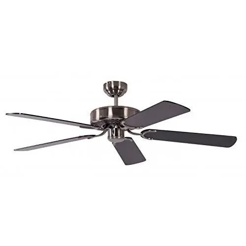 Ventilateur de plafond sans éclairage Potkuri - Pepeo - 132 cm - Noir - Métal