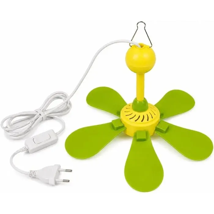 Ventilateur de plafond - SHOP-STORY - Silent & Safe - 28 cm - 7 W - Silencieux pales souples