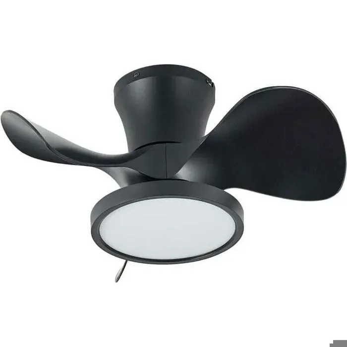 Ventilateur de plafond silencieux avec lumière LED - PZCC - 22 pouces - Télécommande - 6 vitesses - Minuterie 1/2/4 h