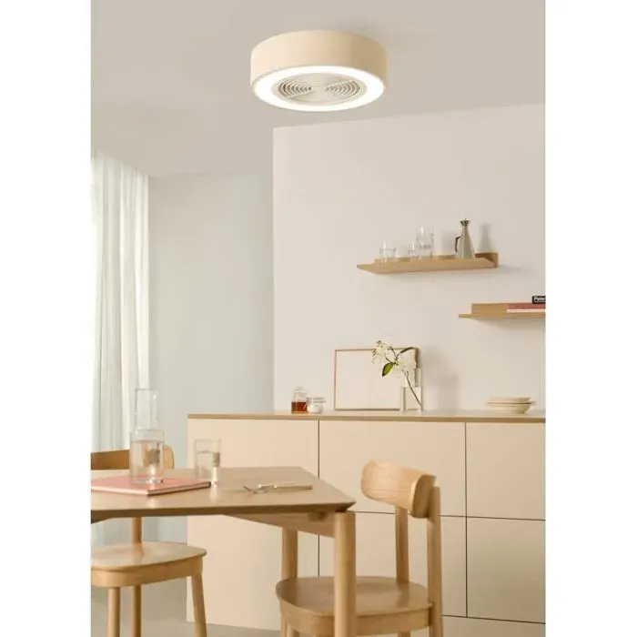 Ventilateur de plafond silencieux - CREATE - Pales rétractables - Fonction hiver/été - Contrôle mobile via WiFi