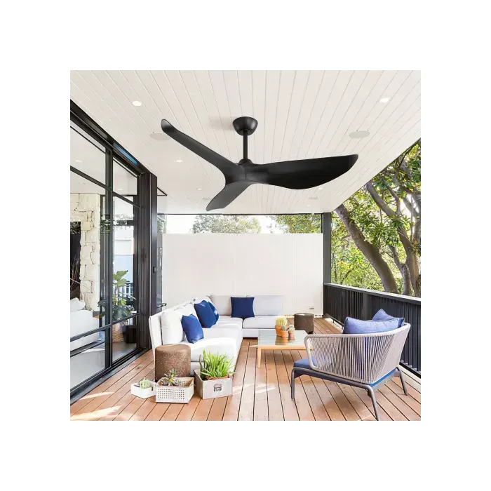 Ventilateur de plafond - SOGEU - 132 cm - Moteur DC silencieux - 3 pales ABS - Télécommande 6 vitesses