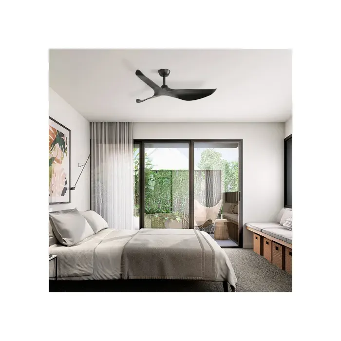 Ventilateur de plafond - SOGEU - 132 cm - Sans éclairage - Moteur DC silencieux - Minuterie & été/hiver