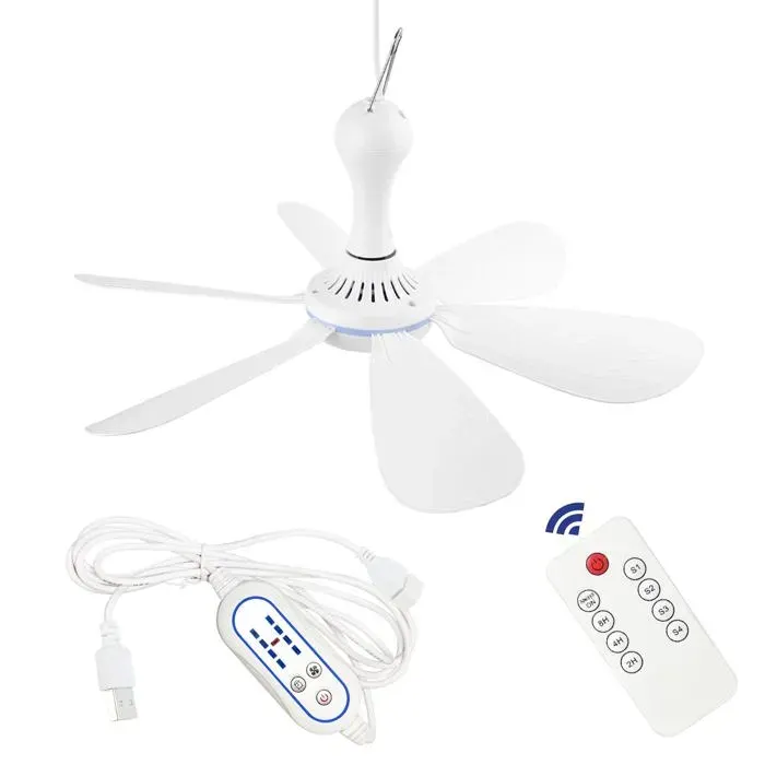 Ventilateur de plafond - SONGHUI - USB 165 (42 cm) - silencieux - moteur CC - télécommande 4 vitesses