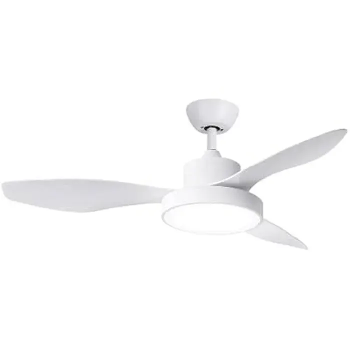 Ventilateur de plafond - SPC - Conforto DC Lite 2 - Moteur DC 42W - Luminosité réglable - Design blanc