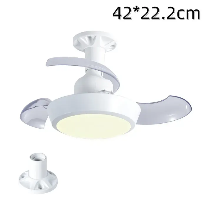 Ventilateur de plafond Ventilateur plafond luminaire avec télécommande Dimmable Silencieux 3 Vitesses pour Cuisine Chambre Salon