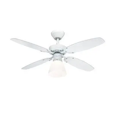 Ventilateur de Plafond - WESTINGHOUSE - Capitol 105cm - Blanc Hêtre - 3 vitesses - 42W