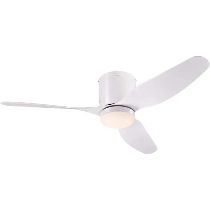 Ventilateur de plafond - WESTINGHOUSE - CARLA - 117 cm - Blanc - Télécommande et LED dimmable