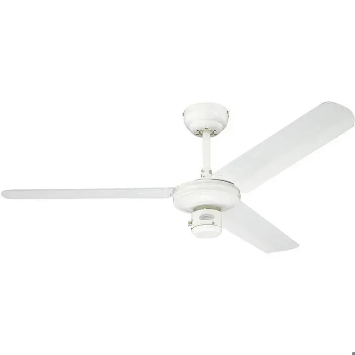 Ventilateur de plafond Westinghouse Industrial (Ø x H) 122 cm x 370 mm Couleur des pales: blanc Couleur du boîtier (dét
