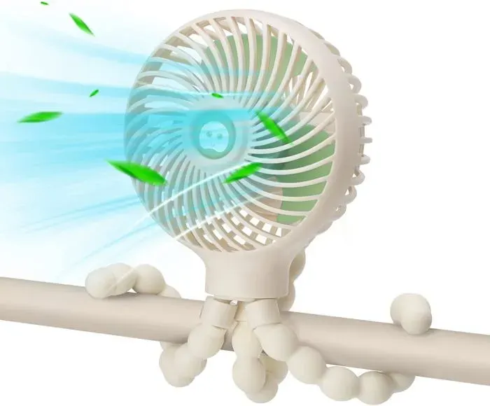 Ventilateur de poussette ventilateur rechargeable à pince ventilateur portable pour poussette ventilateur personnel