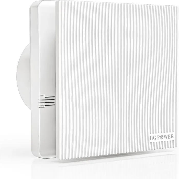 Ventilateur de Salle de Bain HG Power 100mm avec Capteur dhumidité et Minuterie Silencieux