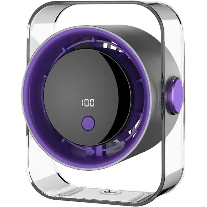 Ventilateur de Table 100 Vitesses – Rechargeable Silencieux ，Fraîcheur – Appareil Chambre ，Cuisine – Gris Cosmique
